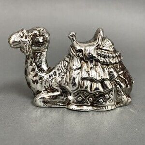 Home for the Holidays Porcelain Nativity Camel Figure Replacement Silver-tone